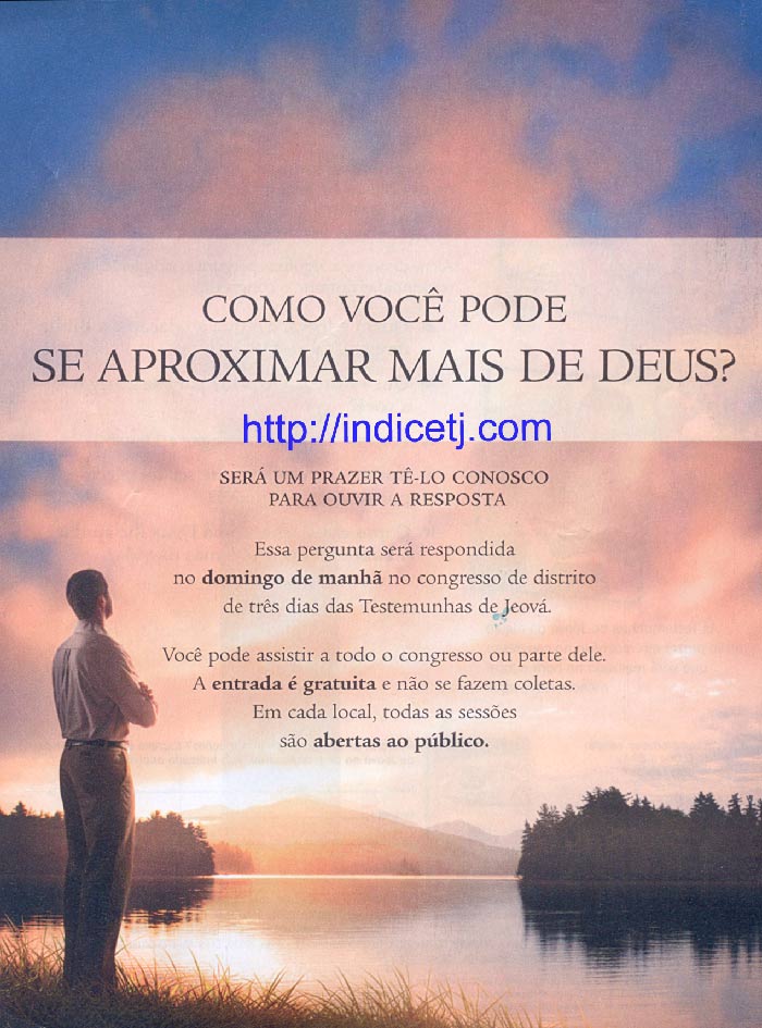 Convite Distribuido Congresso Jeova