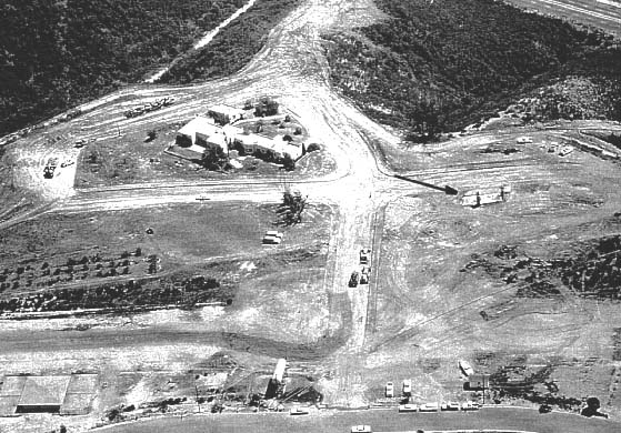 Vista aérea de Beth-Shan redescoberto nos anos 60