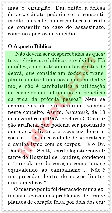 Questões religiosas e bíblicas Canibalismo