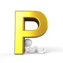 Letra P P maisuculo