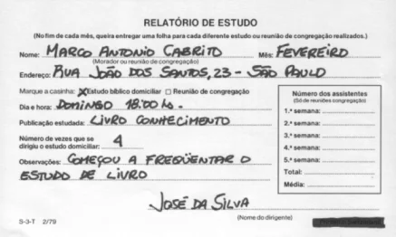 Servico de campo