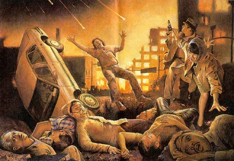 O terror nas publicacoes Armagedom morte para todos