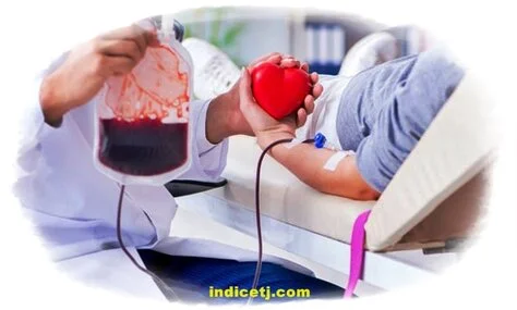 Recebendo sangue